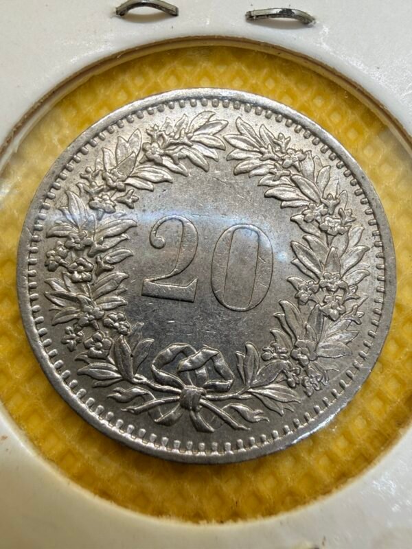 20 Francos Suizos “Rappen” 1971 | Suiza - Image 2