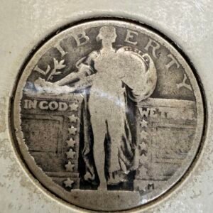 25 Centavos Libertad Parado Plata 0.900 | Usa