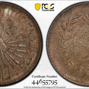50 Centavos Parral 1913 PCGS AU53 Plata Chihuahua | Revolución Mexicana