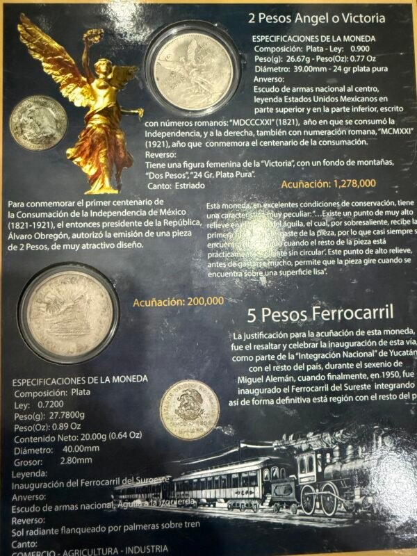 Álbum Completo Monedas Conmemorativa Plata Ángel Ferrocarril Olímpica - Image 2