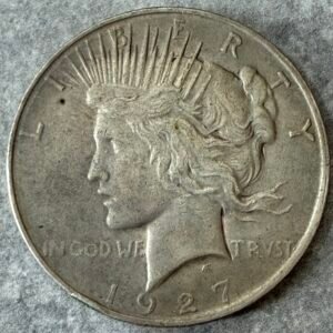 Dólar de La Paz 1927-D Plata 0.900 Rara | USA
