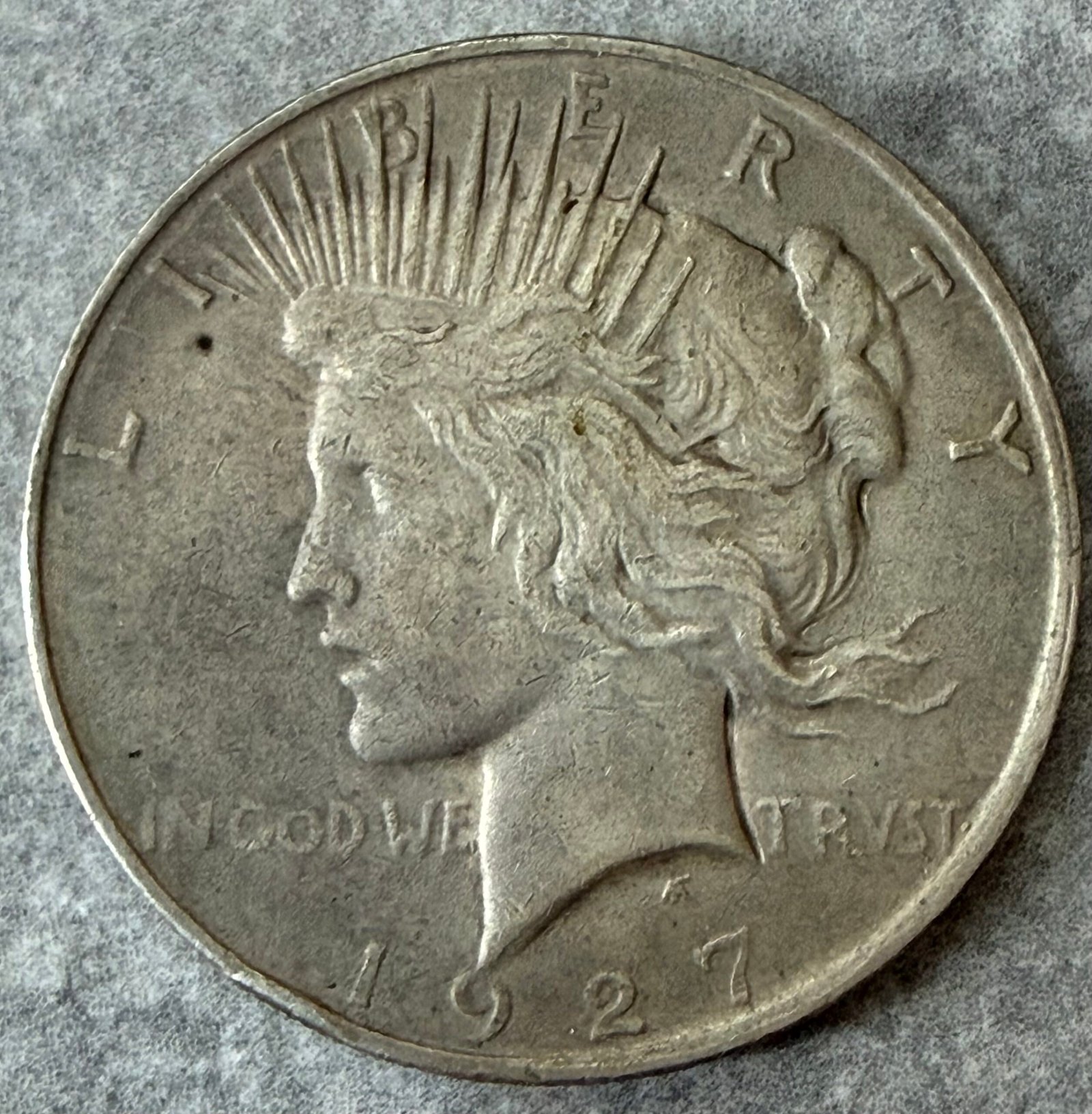 Dólar de La Paz 1927-D Plata 0.900 Rara | USA 1 Dólar de La Paz 1927-D Plata 0.900 Rara | USA