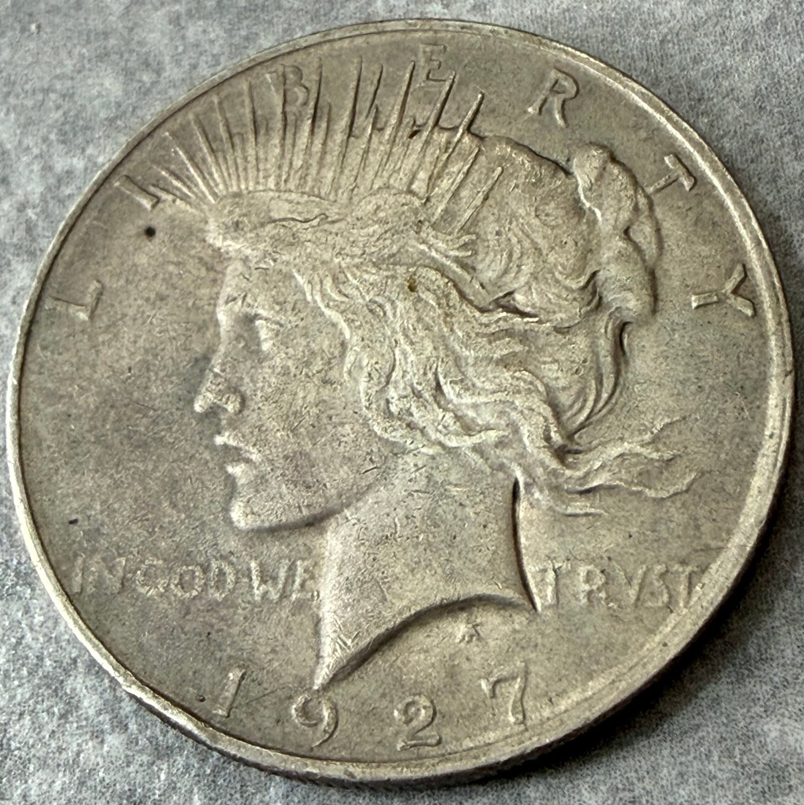 Dólar de La Paz 1927-D Plata 0.900 Rara | USA 2 Dólar de La Paz 1927-D Plata 0.900 Rara | USA - Image 2