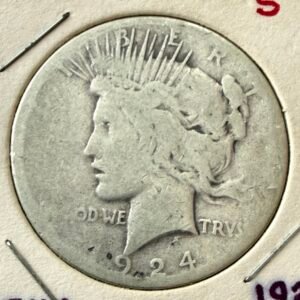 Dollar Peace 1924-S Plata 900 Escaso | USA