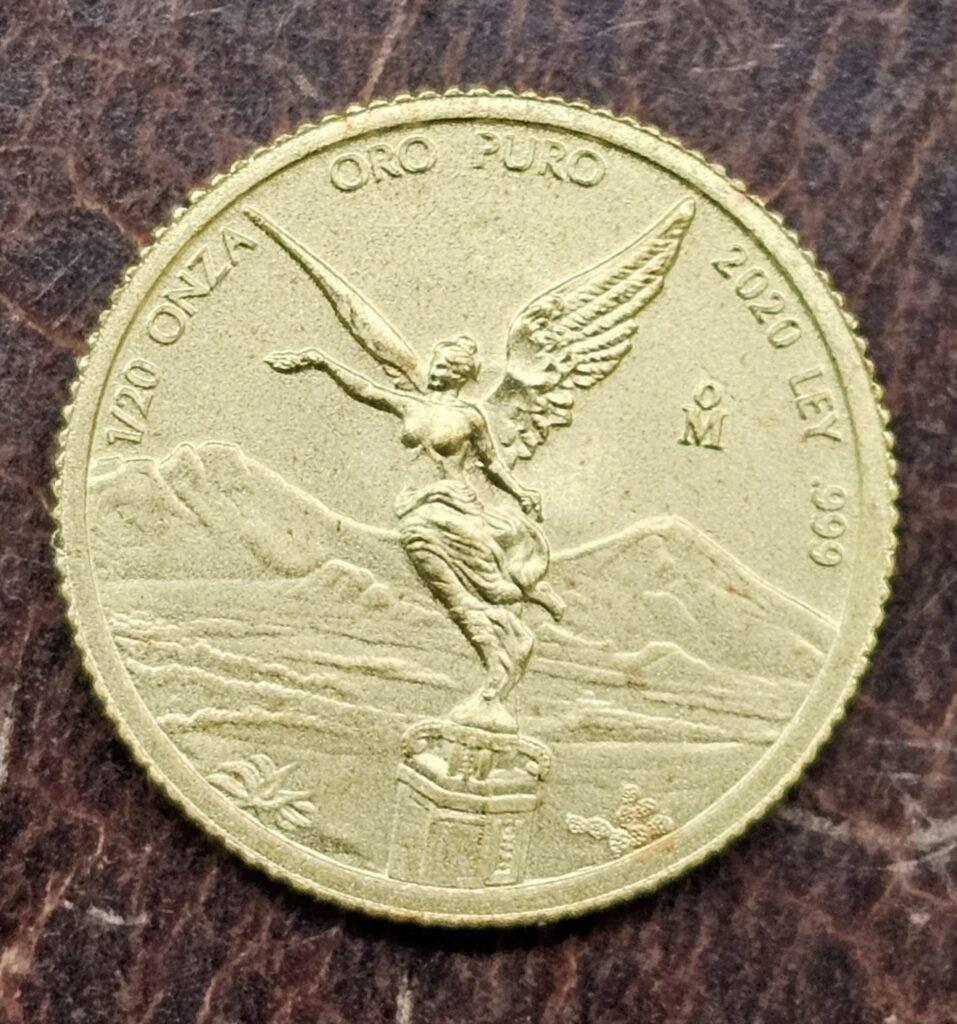 Inicio TodoPrecio.com 45 1/20 Onza Libertad Oro Puro .999 2020 Mo. Victoria Alada