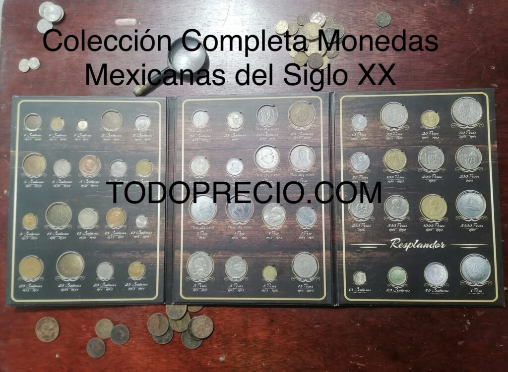 Inicio TodoPrecio.com 44 Colección Completa Monedas Mexicanas del Siglo XX