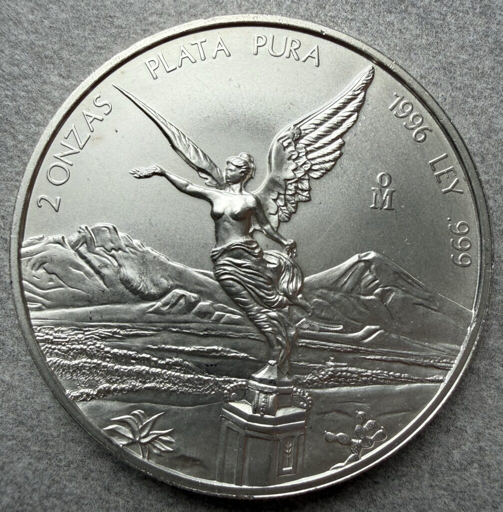 Inicio TodoPrecio.com 42 2 Onzas Libertad 1996 Plata Pura .999 Mo. Satín