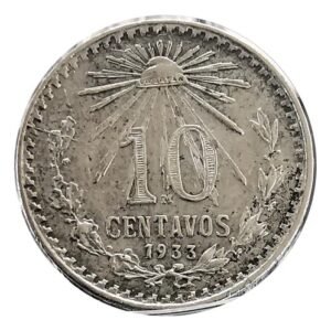 10 Centavos Resplandor Plata Mo. 1905-1933