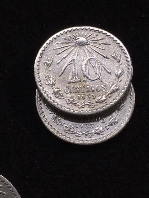 10 Centavos Resplandor Plata Mo. 1905-1933 2 10 Centavos Resplandor Plata Mo. 1905-1933 - Image 2