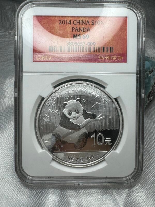 Oz Panda 2014 Plata .999 NGC MS69 | China