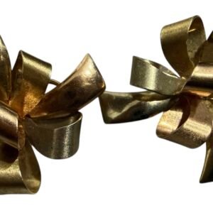 Aretes de oro 14k Moños