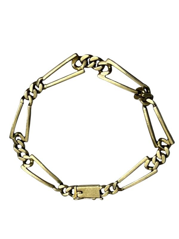 Pulsera de oro 14k 22cm trenzado especial