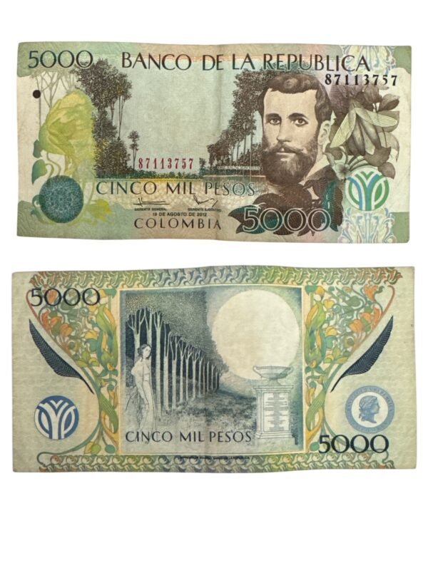 Billete de 5000 Pesos 2012 | Colombia