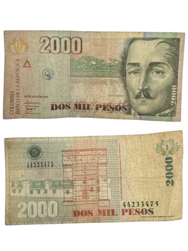 Billete de 2000 Pesos 2010 | Colombia