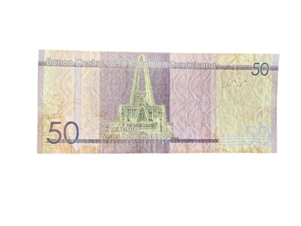 Billete de 50 Pesos Dominicanos 2022 Caribe | República Dominicana - Image 2