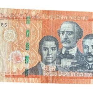 Billete 100 Pesos Dominicanos 2022 Caribe | República Dominicana