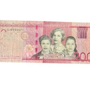 Billete de 200 Pesos Dominicanos 2022 Caribe | República Dominicana