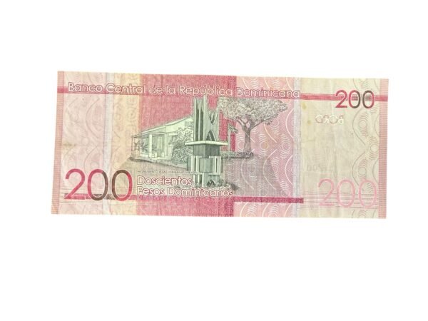 Billete de 200 Pesos Dominicanos 2022 Caribe | República Dominicana - Image 2