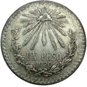 $1 Peso Resplandor 1920 Plata 0.720 | Fecha Baja