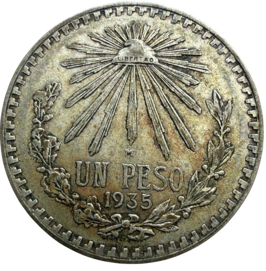 Inicio TodoPrecio.com 33 Peso Resplandor 1935 Plata .0720 | Fecha Escasa