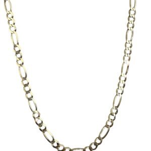 Cadena de Oro 10K Eslabón Figaro 3x1