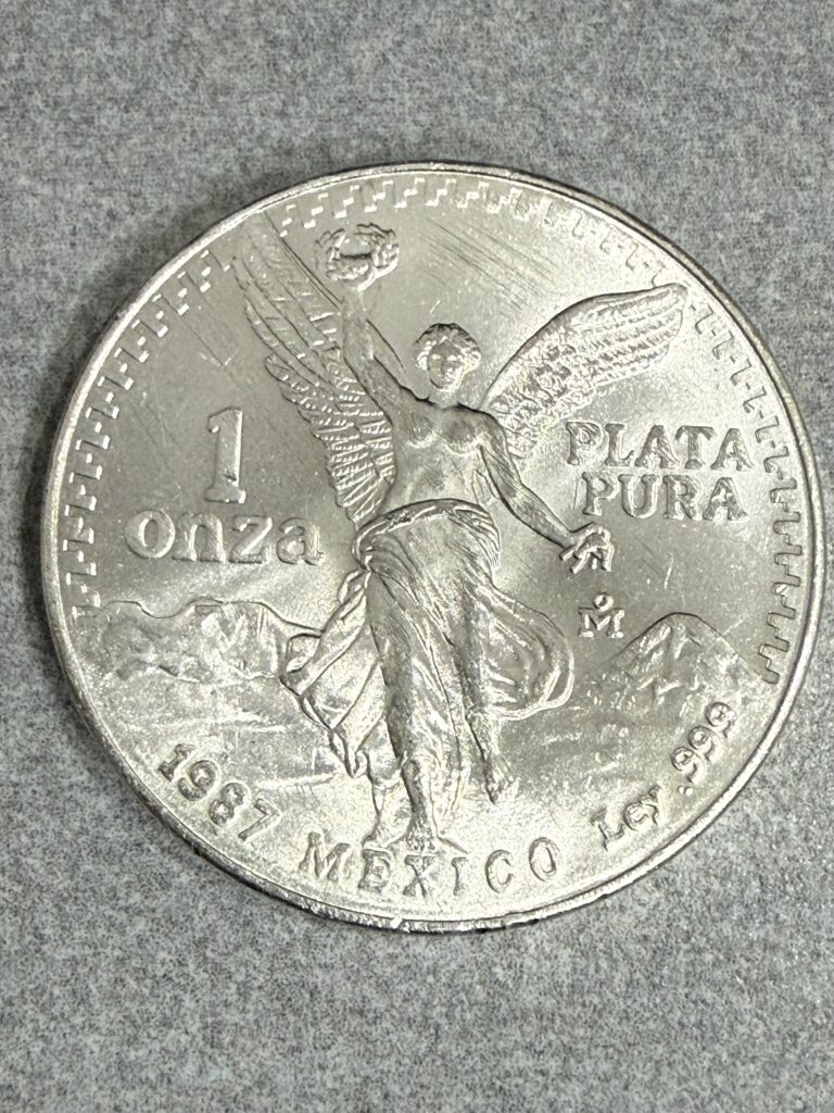 Inicio TodoPrecio.com 30 Onza Libertad 1987 Plata Pura .999 Gordita | Doble Punto | Fecha Clave