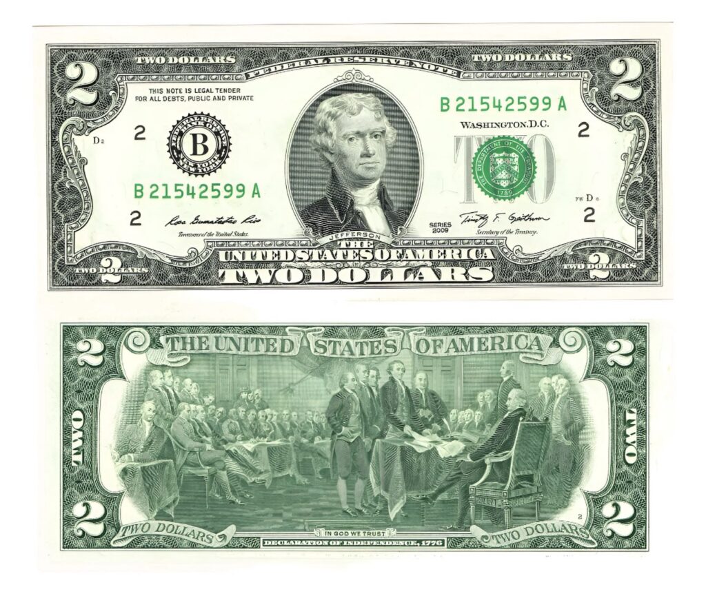 Inicio TodoPrecio.com 20 Billete $2 Dólares Americano | Estados Unidos