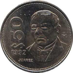 50 Pesos Benito Juárez 1982-1992 | Acero Inoxidable