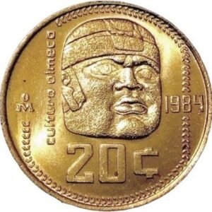 20 Centavos Cultura Olmeca 1983-1984 Mo. México