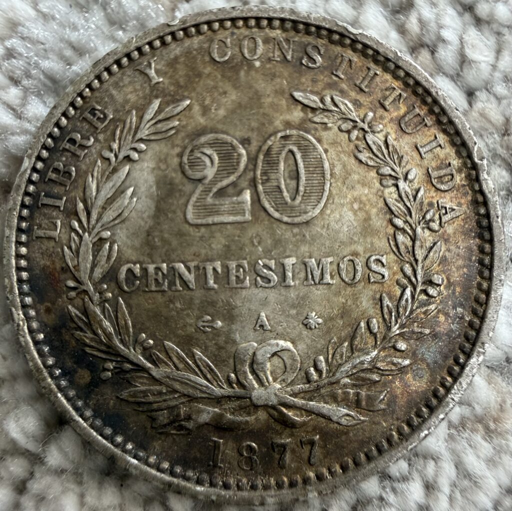 Inicio TodoPrecio.com 7 20 Céntimos 1877 A Plata .900 | Uruguay