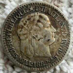 10 Céntimos 1882 Plata 0.835 | Haití