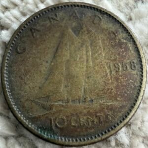 10 Centavos 1958 Elizabeth ll Plata 0.800 | Canadá