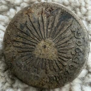 1/2 Real 1828 JM Mo República Mexicana | Fecha Baja