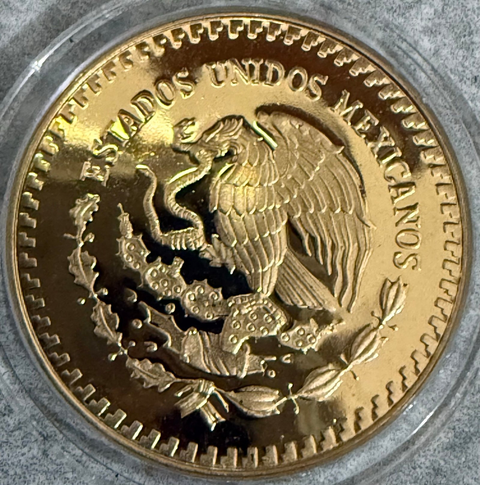 $250 Pesos Oro 1985 Mundial 86 - 450 años de la casa de moneda Caballito 3 $250 Pesos Oro 1985 Mundial 86 - 450 años de la casa de moneda Caballito - Image 3