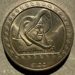 100 Pesos Guerrero Aguila 1992 Plata Pura