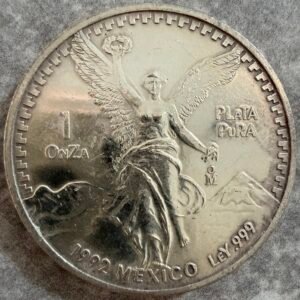 Onza Libertad 1992 Plata Pura .999 Mo | Tipo Gordita México
