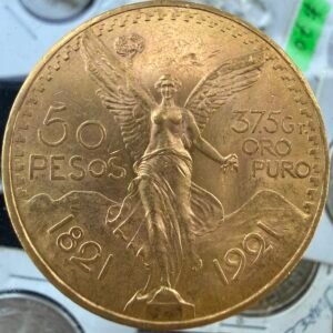 50 Pesos Centenario 1921 Oro Puro Ley 0.900 | Primera Fecha