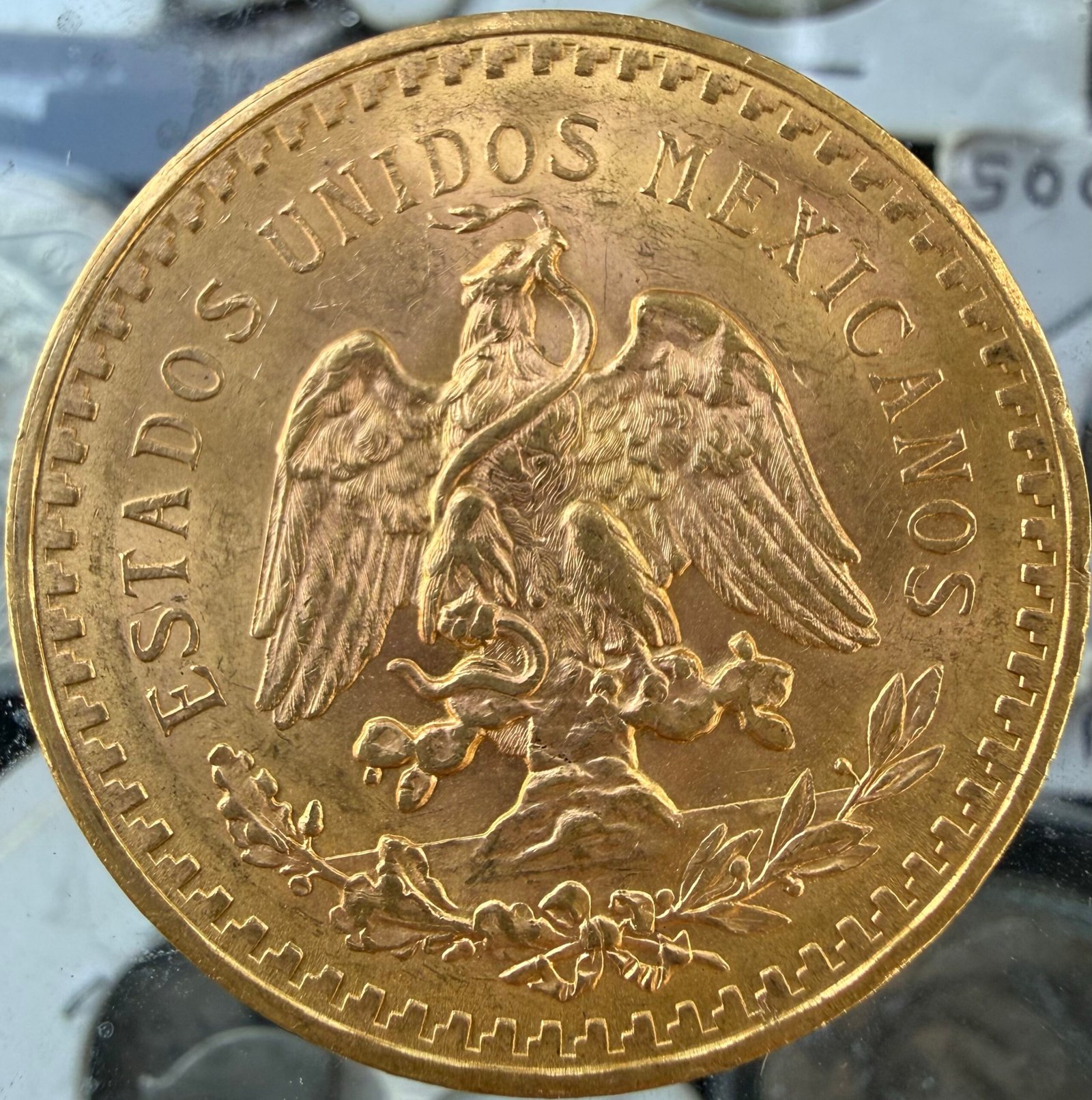 50 Pesos Centenario 1921 Oro Puro Ley 0.900 | Primera Fecha 5 50 Pesos Centenario 1921 Oro Puro Ley 0.900 | Primera Fecha - Image 5