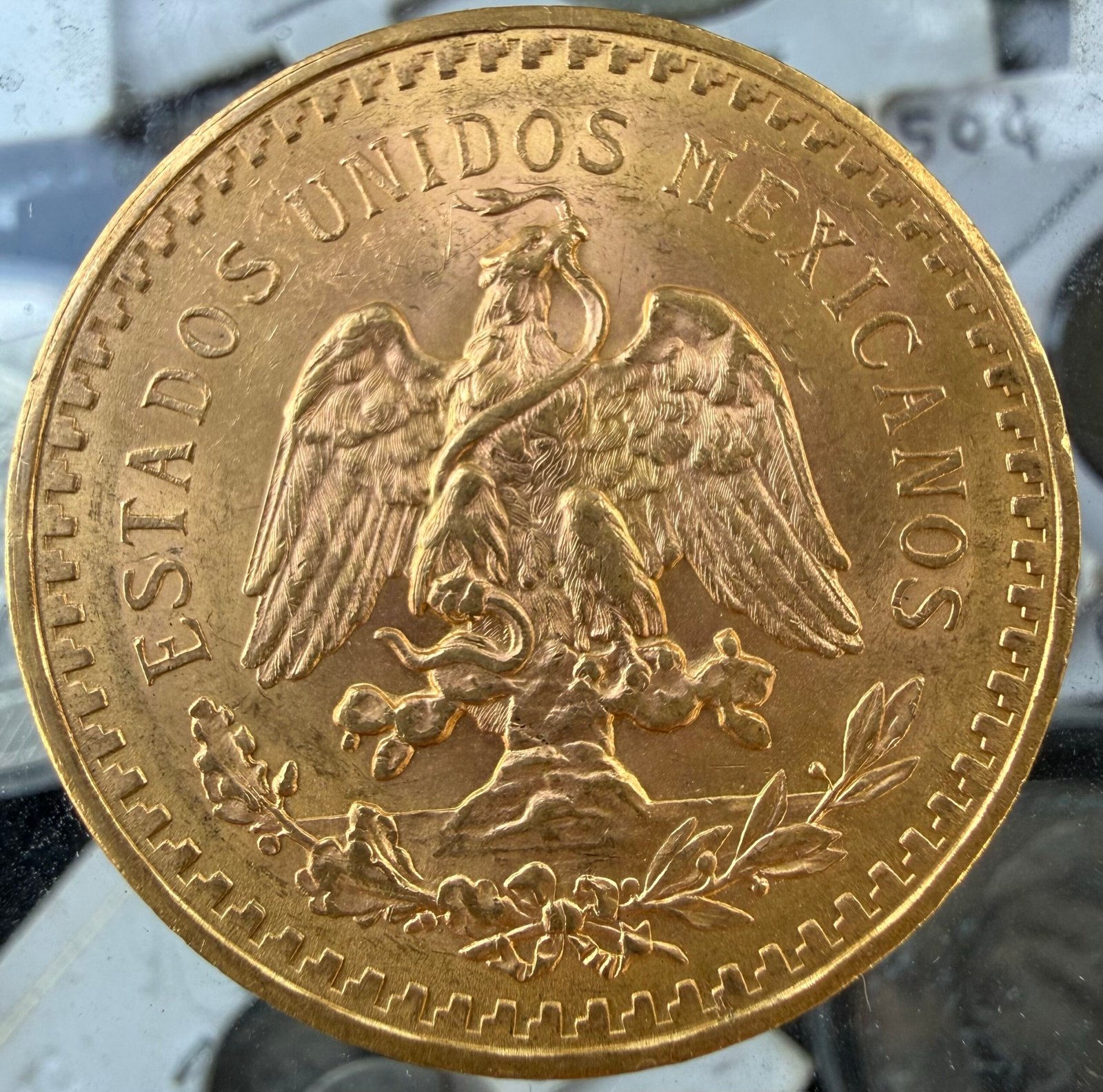 50 Pesos Centenario 1921 Oro Puro Ley 0.900 | Primera Fecha 6 50 Pesos Centenario 1921 Oro Puro Ley 0.900 | Primera Fecha - Image 6