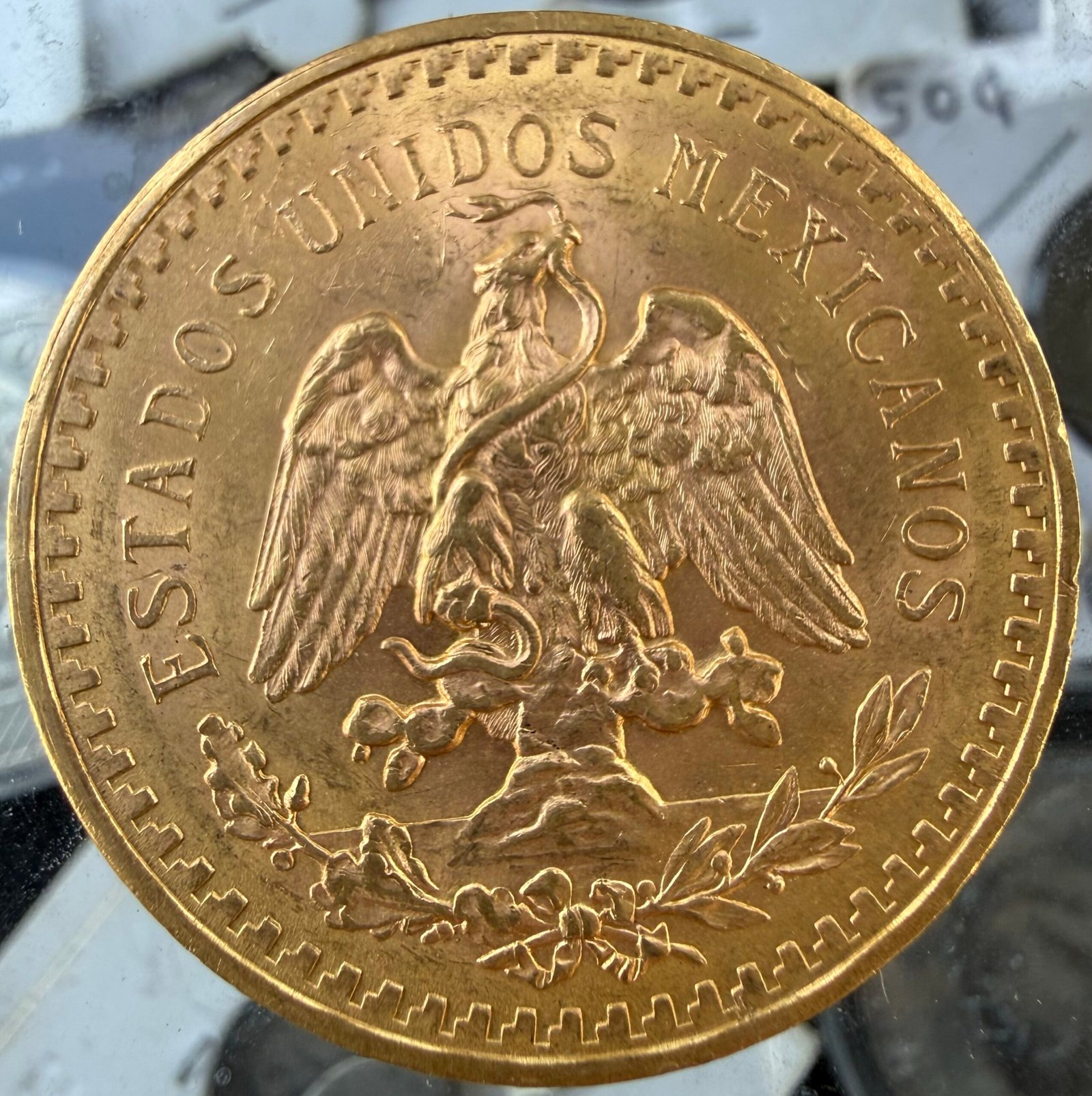 50 Pesos Centenario 1921 Oro Puro Ley 0.900 | Primera Fecha 7 50 Pesos Centenario 1921 Oro Puro Ley 0.900 | Primera Fecha - Image 7