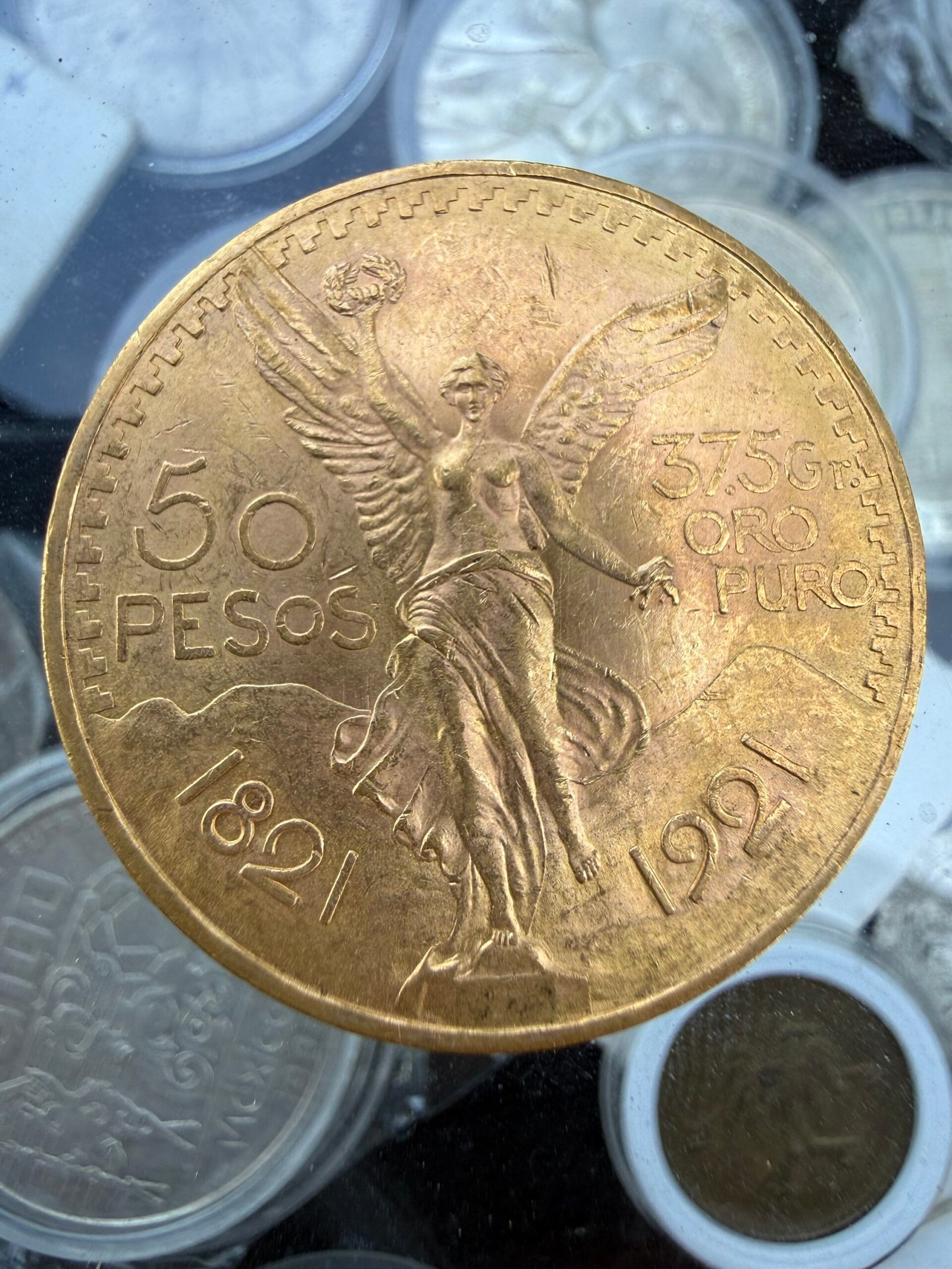 50 Pesos Centenario 1921 Oro Puro Ley 0.900 | Primera Fecha 9 50 Pesos Centenario 1921 Oro Puro Ley 0.900 | Primera Fecha - Image 9