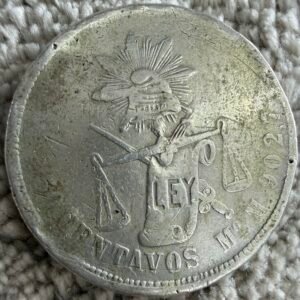 50 Centavos Balanza 1884/3 Mo. M Plata