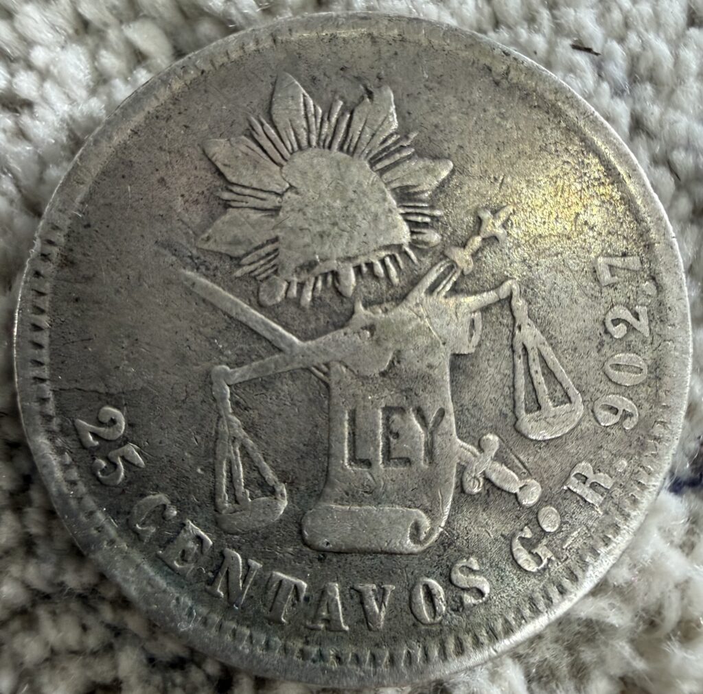 Inicio TodoPrecio.com 35 25 Centavos Balanza 1885 Go Guanajuato Plata .902,7