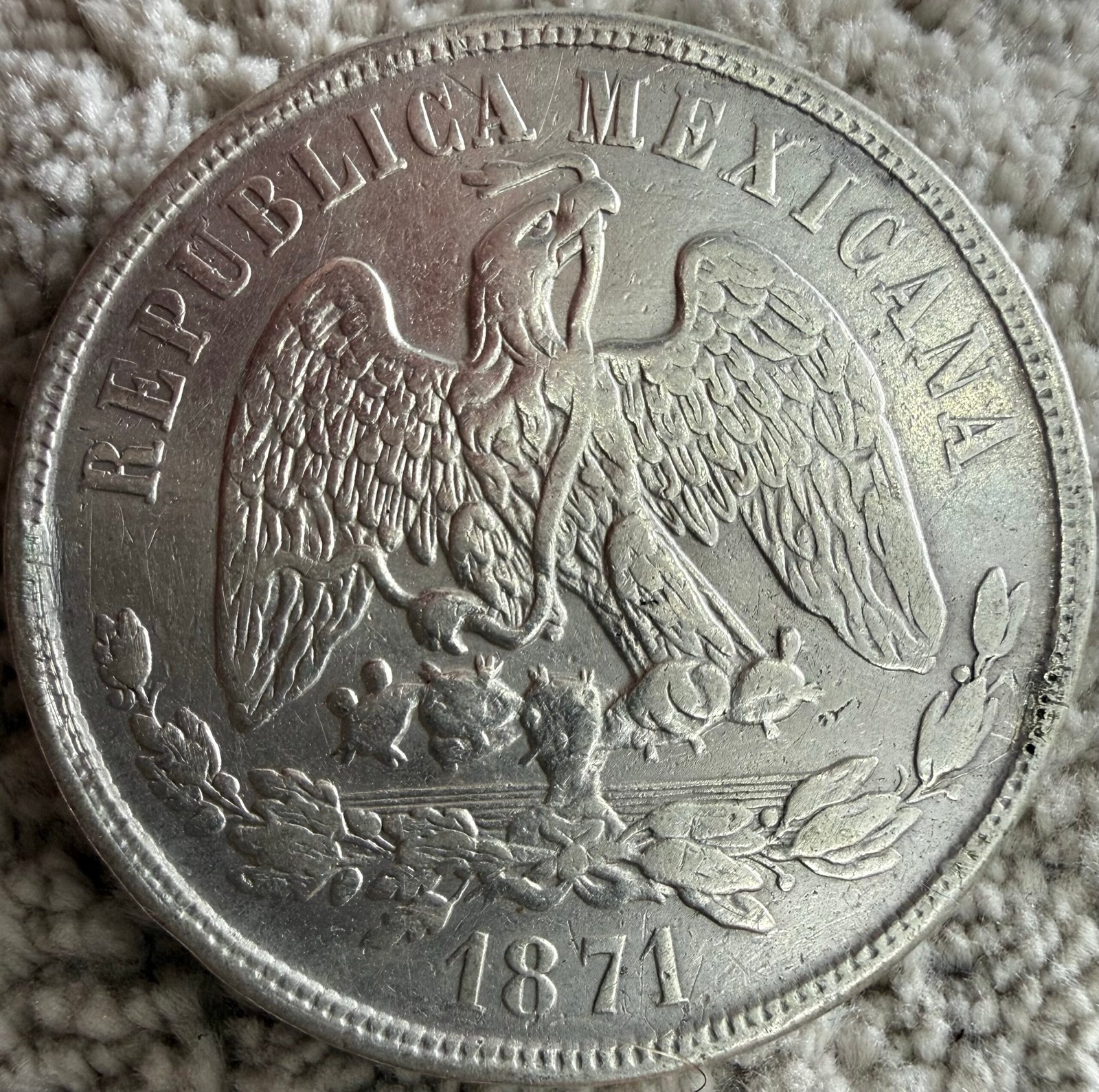 Peso Balanza 1871 Mo. M Plata 0.902,7 2 Peso Balanza 1871 Mo. M Plata 0.902,7 - Image 2