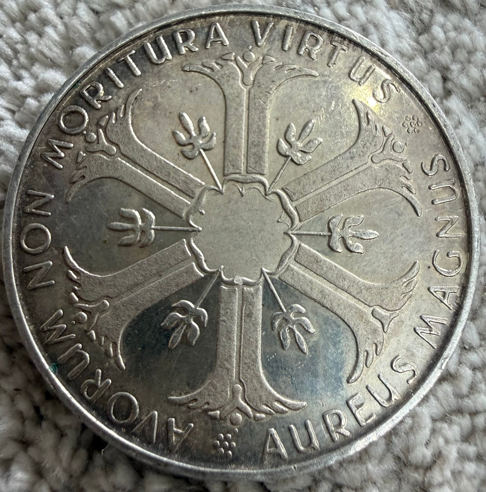 Pontífice Pio XII Vaticano 1876 1958 Plata 2 Pontífice Pio XII Vaticano 1876 1958 Plata - Image 2