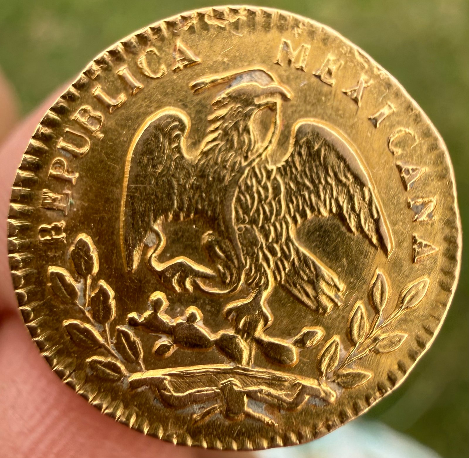 1/2 Medio Escudo 🛡️ Oro 1861 CH Mo. México | La libertad en la ley 8 1/2 Medio Escudo 🛡️ Oro 1861 CH Mo. México | La libertad en la ley - Image 8