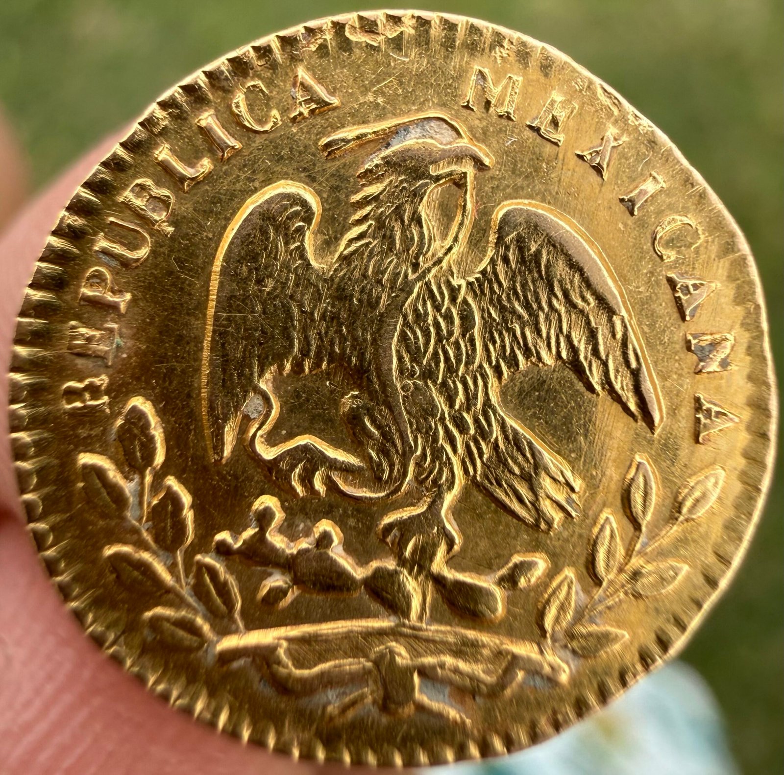 1/2 Medio Escudo 🛡️ Oro 1861 CH Mo. México | La libertad en la ley 9 1/2 Medio Escudo 🛡️ Oro 1861 CH Mo. México | La libertad en la ley - Image 9