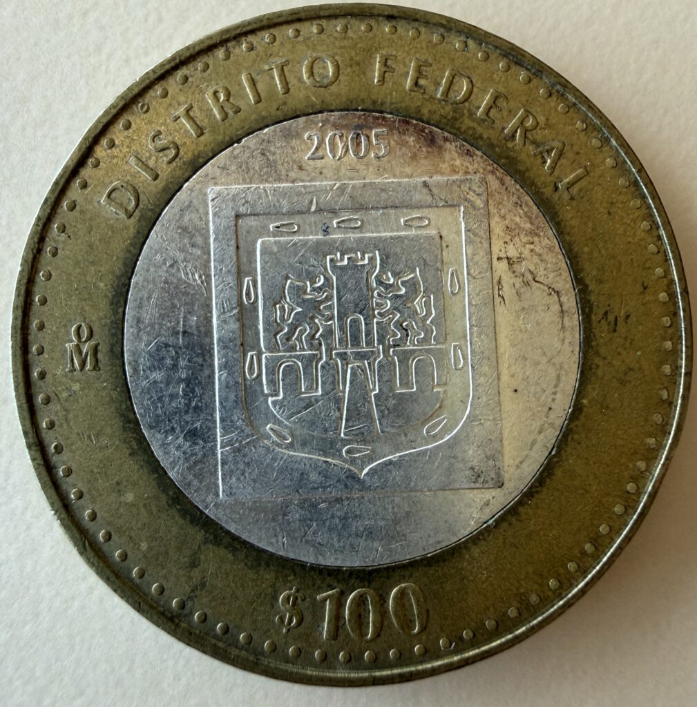 Inicio TodoPrecio.com 27 100 Pesos Distrito Federal 2005 Bimetalica Plata | Primera Fase