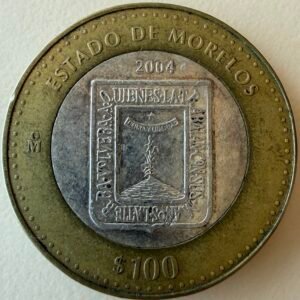 100 Pesos 2004 Bimetalica Morelos | Primera Fase
