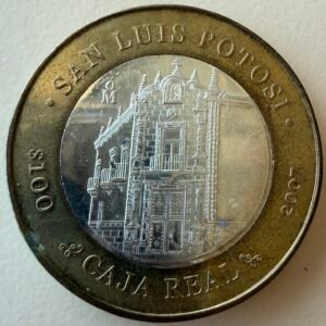 100 Pesos San Luis Potosí 2004 Bimetalica Plata | Segunda Fase
